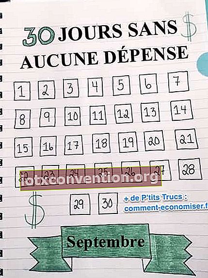 30 hari tanpa kalender pengeluaran September
