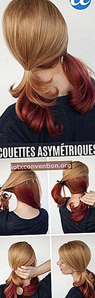 Tutorial zum Herstellen asymmetrischer Quilts auf schulterlangem Haar