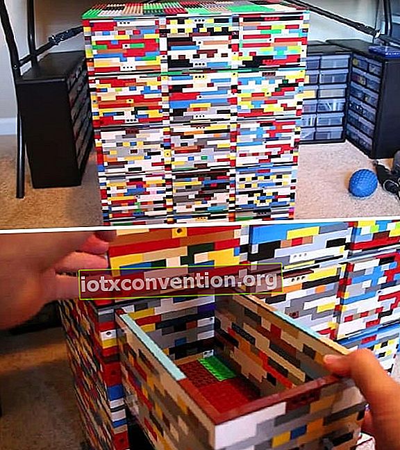 lego-färgad lådenhet