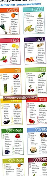 Il calendario di frutta e verdura di stagione mese per mese