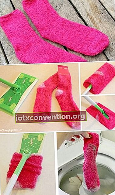 Socken zu Swiffer-Tüchern recycelt
