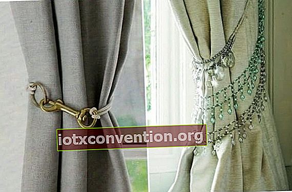 Original Vorhang Raffhalter mit Karabinern oder Perlen