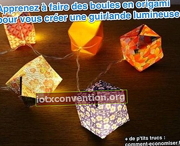 Garlands dengan origami.