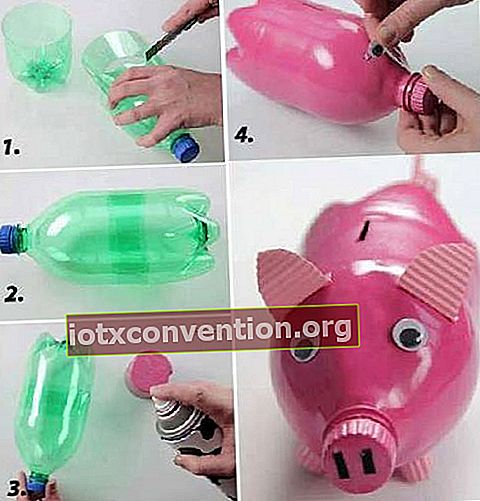 membuat kotak uang dengan mudah dengan botol daur ulang