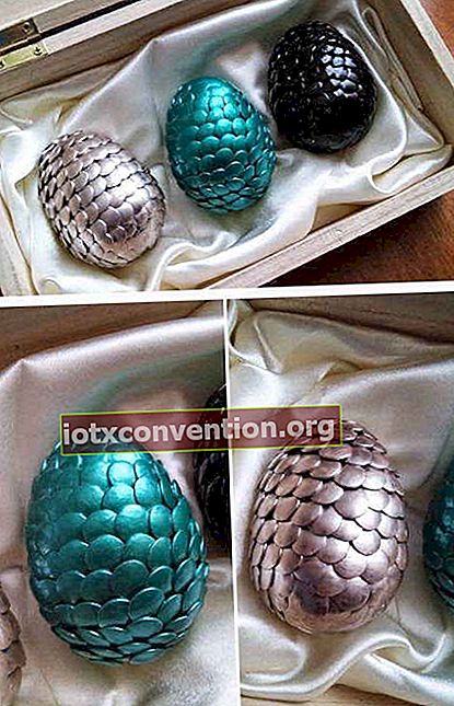 Telur Paskah dihiasi dengan gaya Games of Thrones