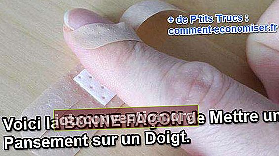 här är metoden att sätta ett bandage på ett finger