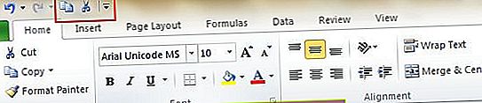 Tips untuk menambahkan pintasan ke menu atas Excel