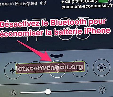 Nonaktifkan bluetooth untuk menghemat baterai