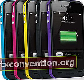 Använda ett iPhone-batterifodral