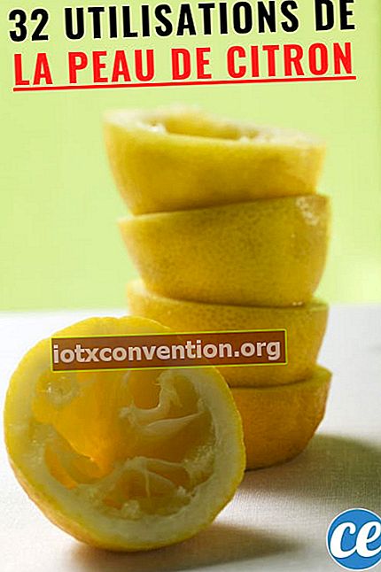 Kulit lemon yang dipotong kuning yang berada di atas satu sama lain