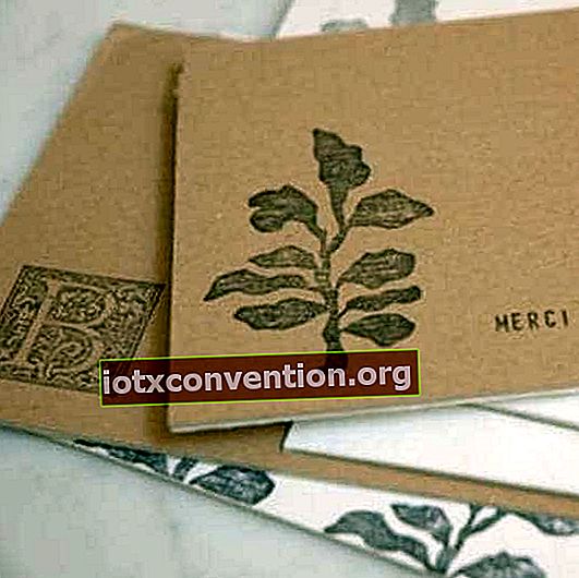 Grußkarte aus recyceltem Karton