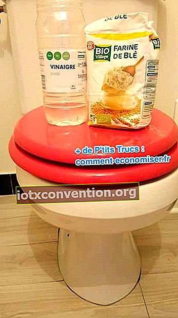 cuka tepung sanitasi mangkuk tandas