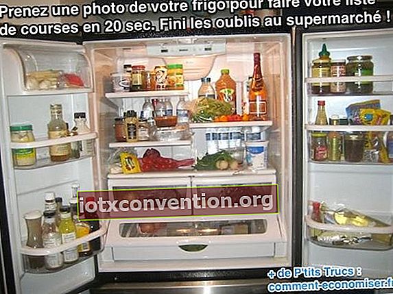 Ta en bild av ditt kylskåp för att snabbt göra din inköpslista