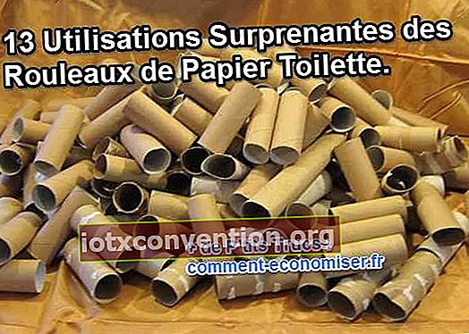 überraschende Verwendung von fertigen Toilettenpapierrollen