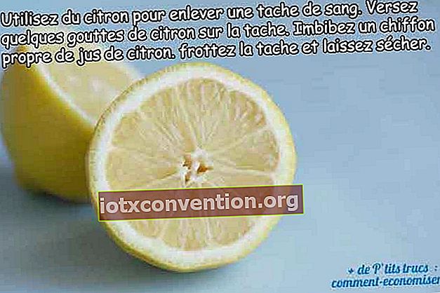 Citron för blodfläckar