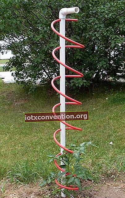 PVC-Rohr für Kletterpflanze
