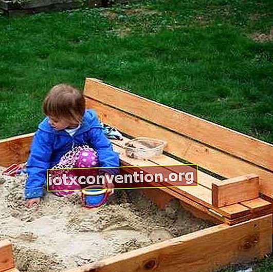 cara membina kotak pasir dengan palet