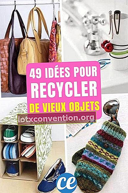 49 Ideen für alte recycelte Gegenstände: Schachteln für Schuhe, Haken für Taschen, Toilettenpapierrollen zur Aufbewahrung der Haarspangen und Fäustlinge als Brillenetui