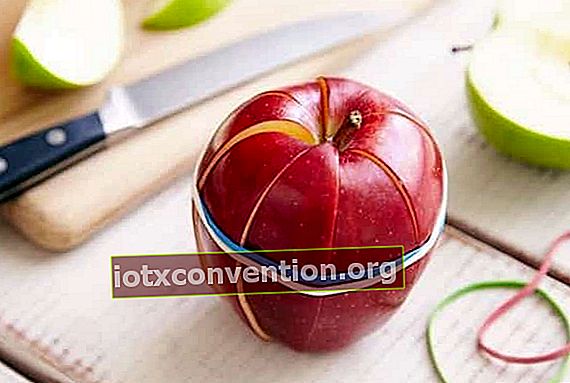 Apfel ohne Schwärzungsspitze aufbewahren