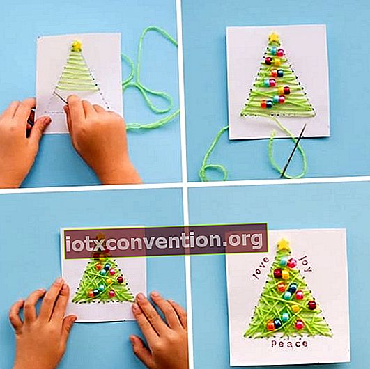 DIY家族の自家製クリスマスカード