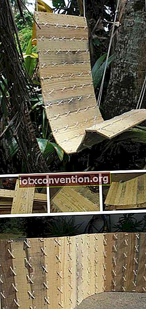 나무 팔레트에서 해먹 의자 만들기