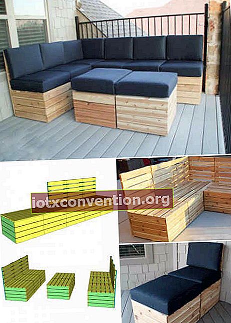 modulare Lounge für Palettengarten
