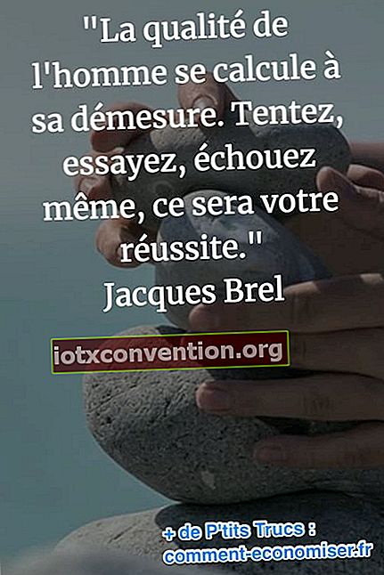 성공에 대한 Jacques Brel의 인용문