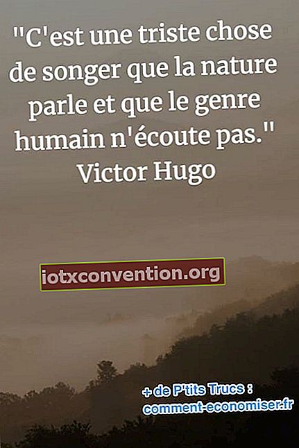 Zitat von Victor Hugo über die Natur