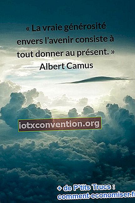 Zitat von Albert Camus über Großzügigkeit