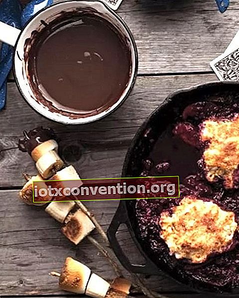 chocolate fondue di barbekyu