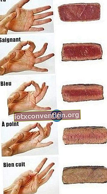 wissen, wie man Fleisch mit der Handfläche kocht