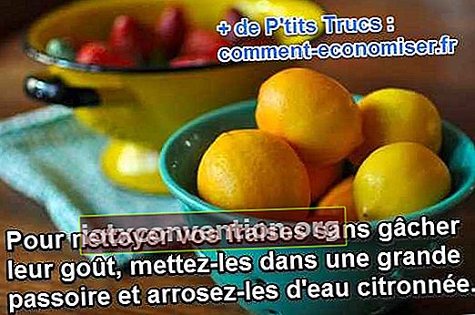 hur man rengör jordgubbar ordentligt med citron utan att skada dem