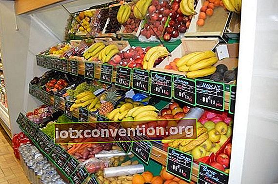 Obst- und Gemüseabteilung