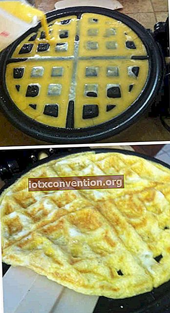 Mengapa tidak menggunakan besi wafel untuk memasak telur dadar anda?