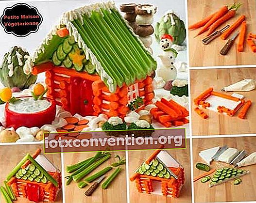クリスマスに野菜の家を作る方法