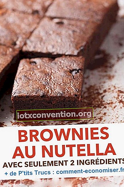 Resep mudah hanya dengan dua bahan: brownies Nutella.