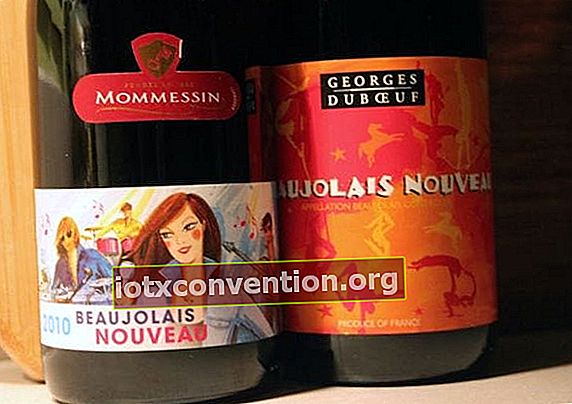 Bottiglie di Beaujolais Nouveau