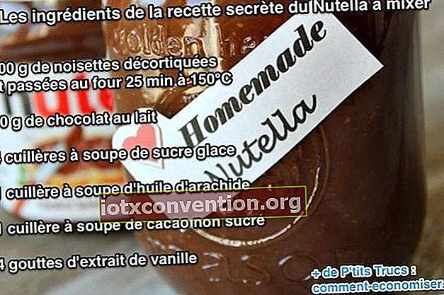 Bahan-bahan dari resipi Nutella rahsia