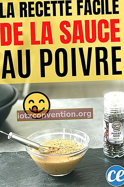 Sos lada buatan sendiri dalam bekas di atas meja dengan teks: resipi sos lada yang mudah