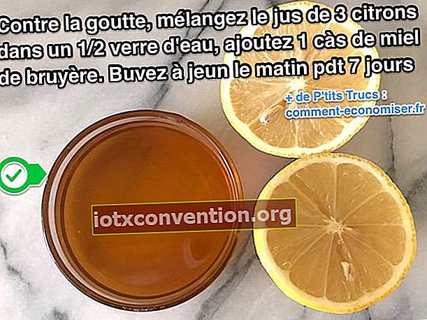 Läkemedlet för giktattacker med citronsaft och honung