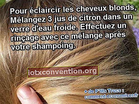 använd citron för att naturligt lätta håret