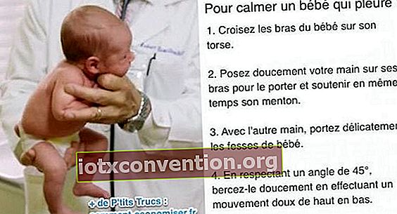 Tips för att lugna en baby som gråter snabbt