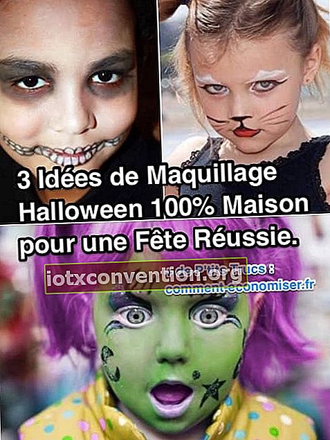 billige hausgemachte Make-up-Ideen für Halloween