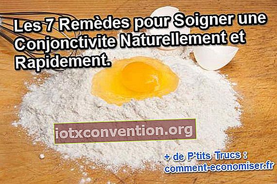 結膜炎を治療するために小麦粉を卵黄と混ぜます。混合物をあなたの目に1時間適用します。