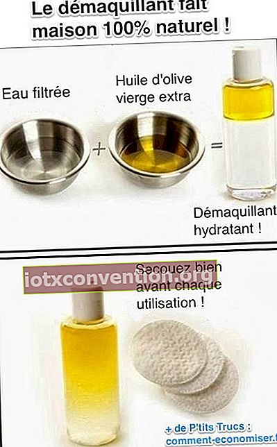 Rezept für natürlichen hausgemachten Make-up-Entferner mit Olivenöl