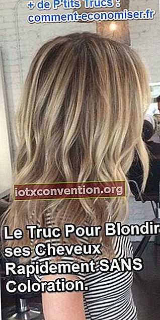 Ein natürlicher Trick, um blonde Locken zu haben, ohne das Produkt zu färben
