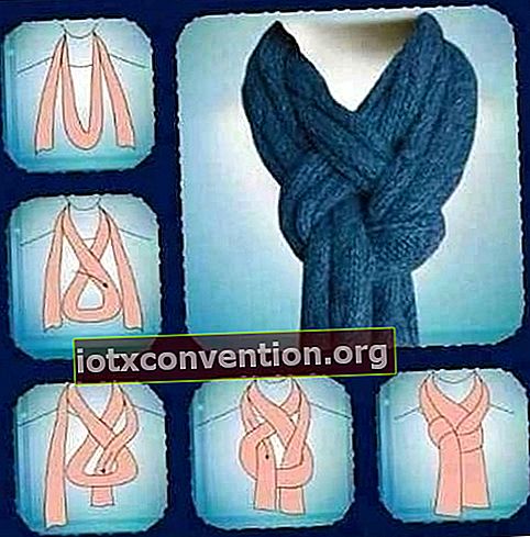 wie man einen originalen Schal bindet