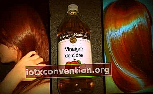 äppelcidervinäger är en behandling för torrt hår