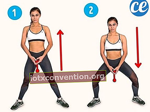 Übung 3 der sechs einfachen Übungen, um Cellulite in 15 Tagen zu verlieren.