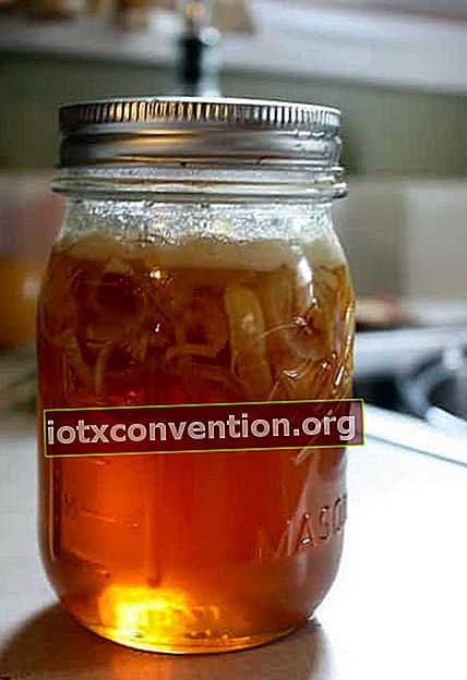 น้ำผึ้งและน้ำเชื่อมหัวหอม